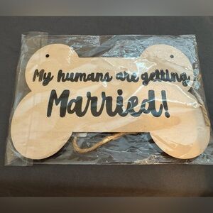 Wedding sign for pets